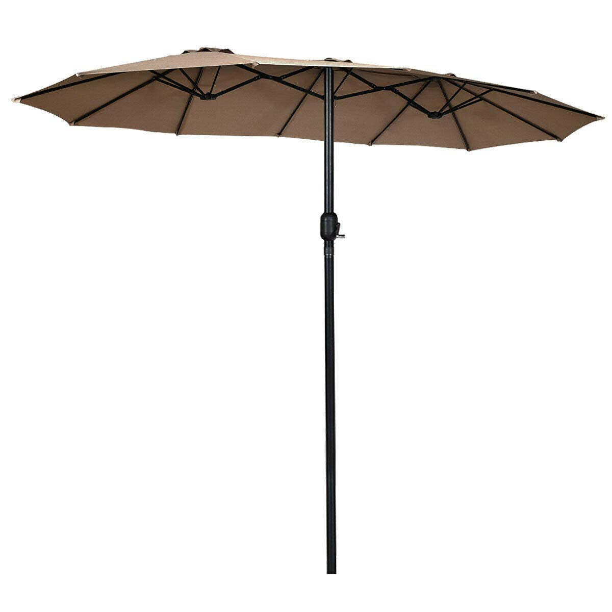 TANGKULA 15 Ft Patio Umbrella Double-Sided Steel
